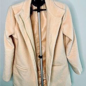 New Look Faux Fur Peach/Blush Coat | Teddy Duster Jacket